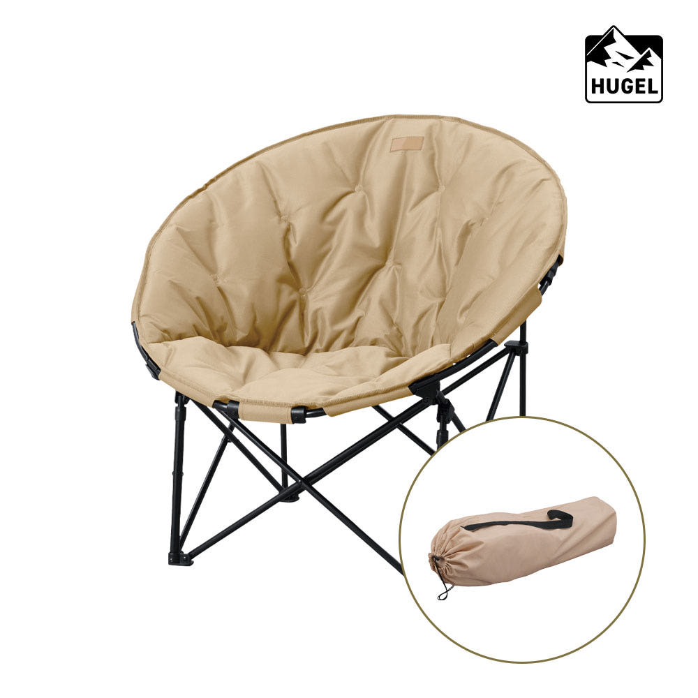 휴겔 릴렉스체어의 허벅지 지지력을 보여주는 이미지.