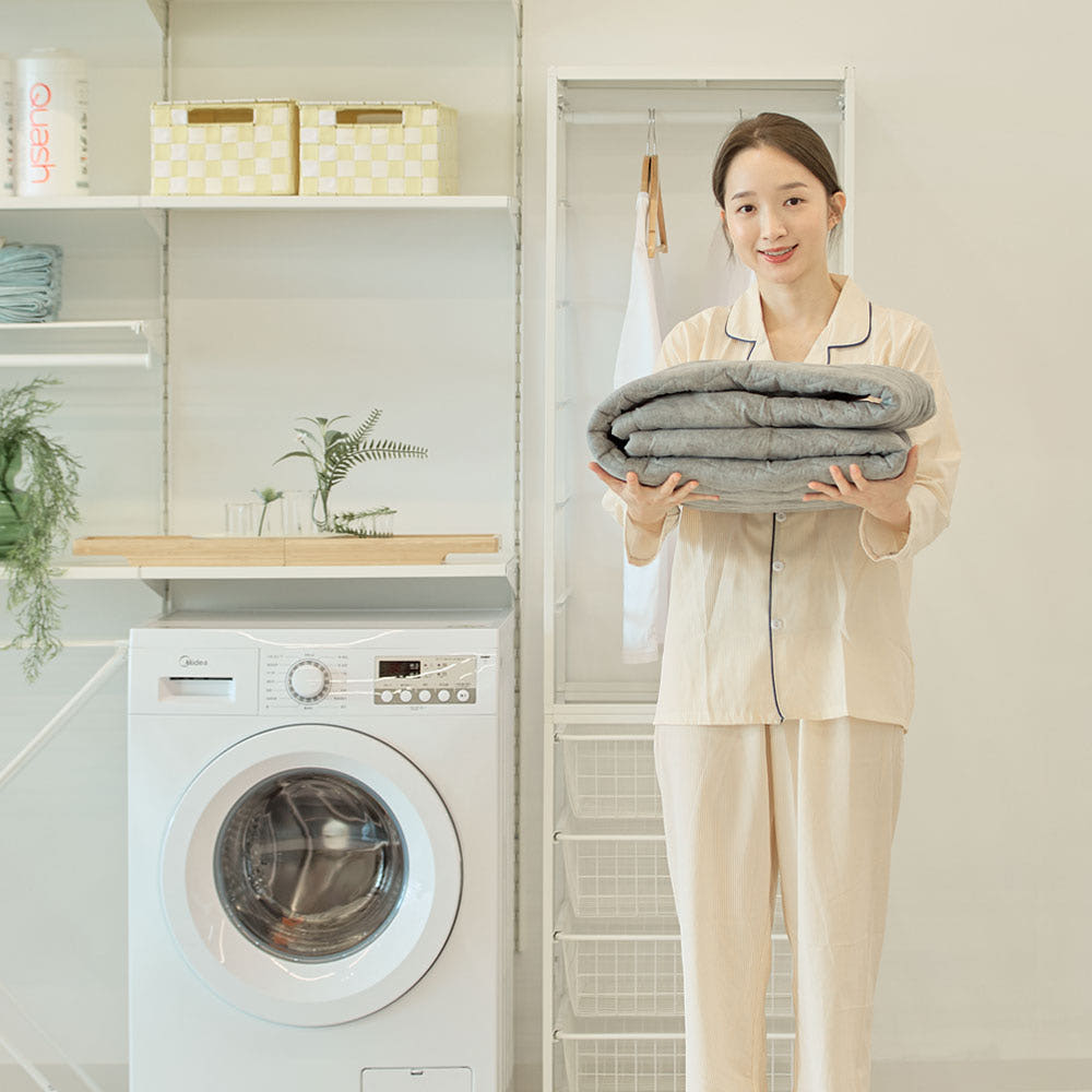 비나잇 프리미엄 온수매트의 타이머 기능과 사용 편리성을 강조한 이미지.