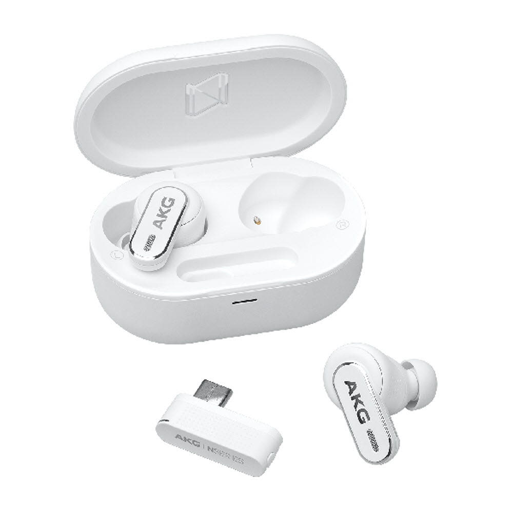 하이브리드 ANC 기술을 설명하며 소음 차단의 원리를 보여주는 이미지.