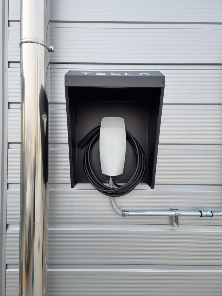 거성종합전기와 다른 업체들의 전기차 충전기 패키지 비교.