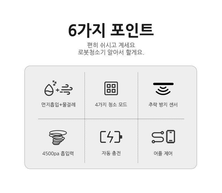 틴도우 BR151 물걸레로봇청소기의 장점과 단점을 비교하는 이미지