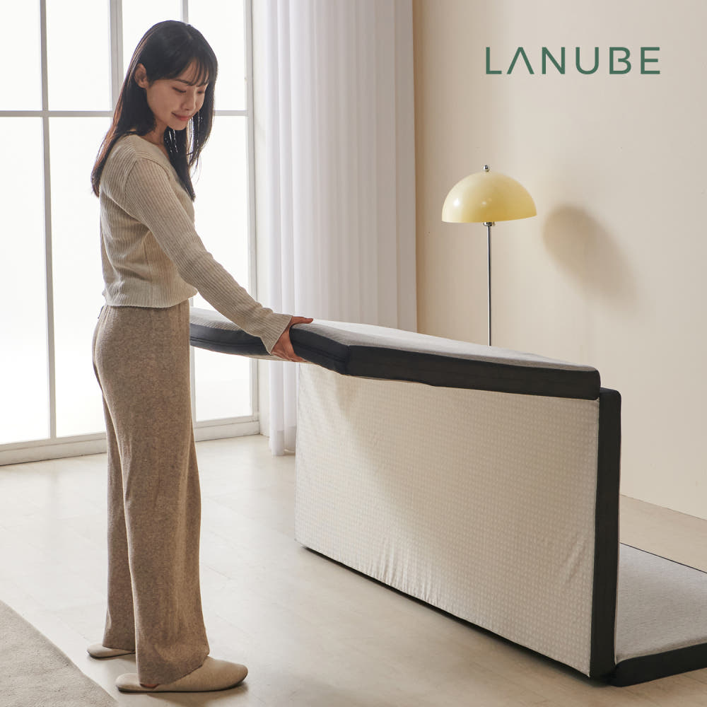 라누베 에어코일매트리스의 통기성 좋은 구조를 보여주는 이미지.