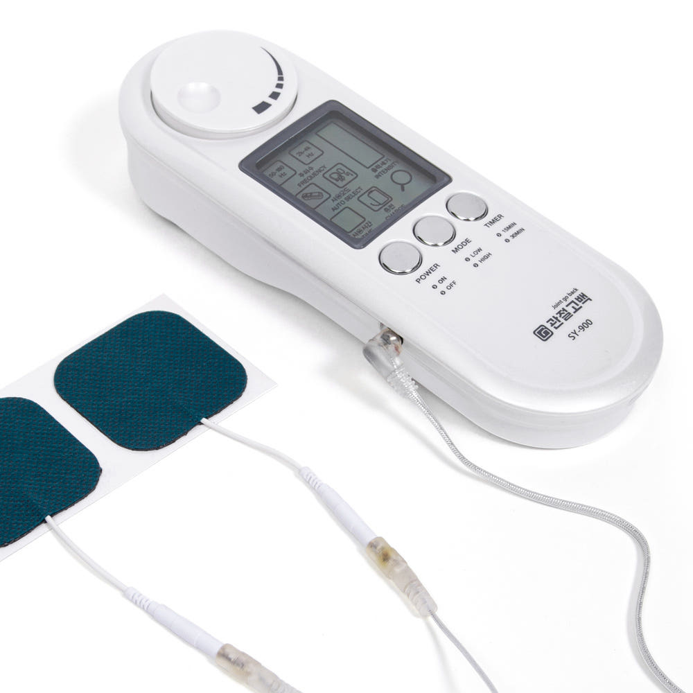 저주파안마기 비교 분석, 무릎 특화 기능을 강조하는 모습.