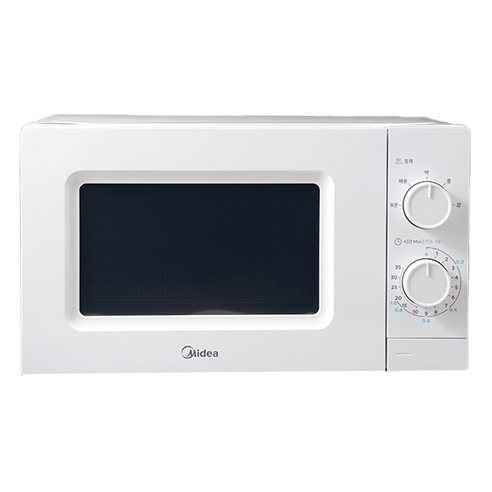 마이디어전자레인지 다이얼식 20L 모델 MW3400GR의 전면 모습