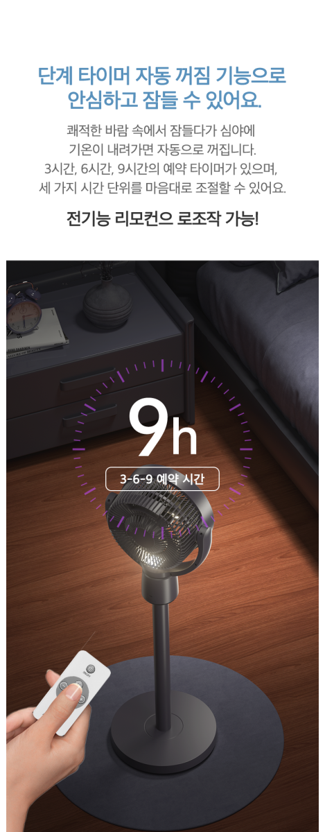 NUNUHANA Z99의 공기 순환 기능을 보여주는 이미지, 방 전체를 시원하게 만드는 모습.