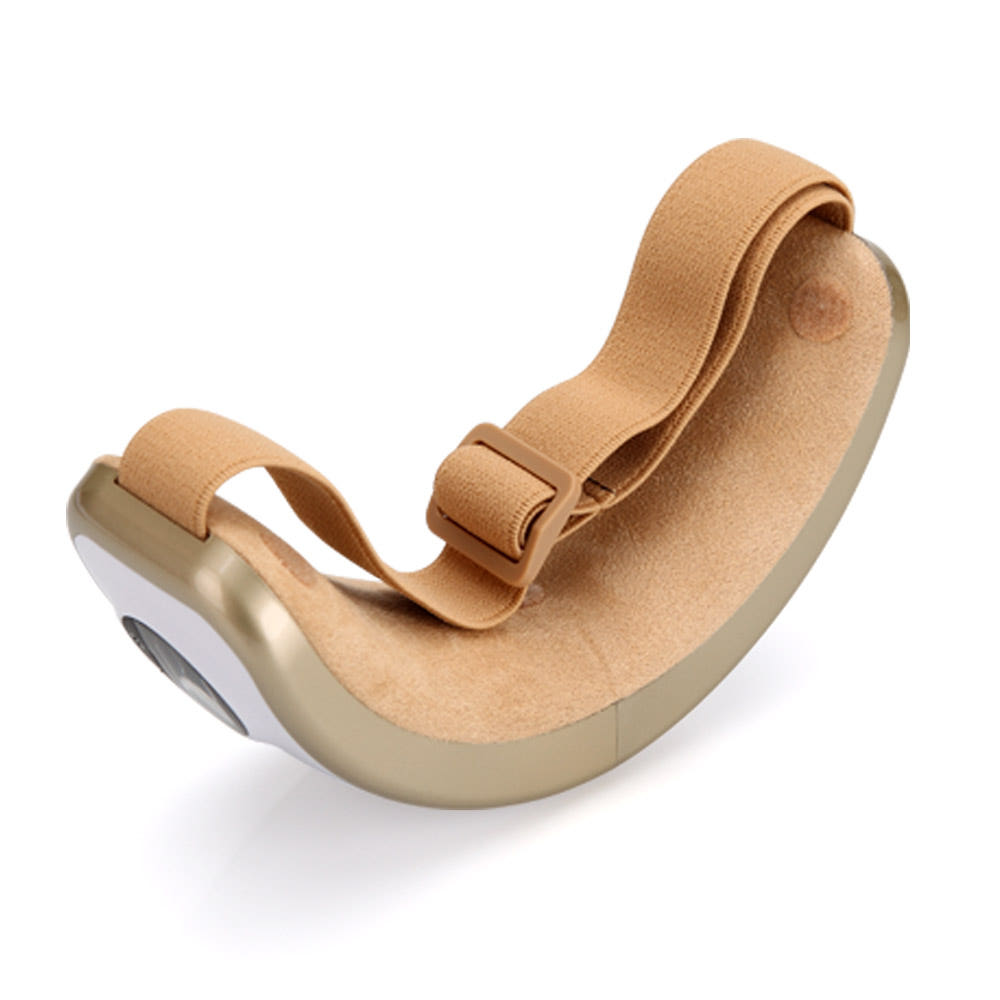 눈안마를 통해 피로를 해소하는 팡가오 무선 마사지기.