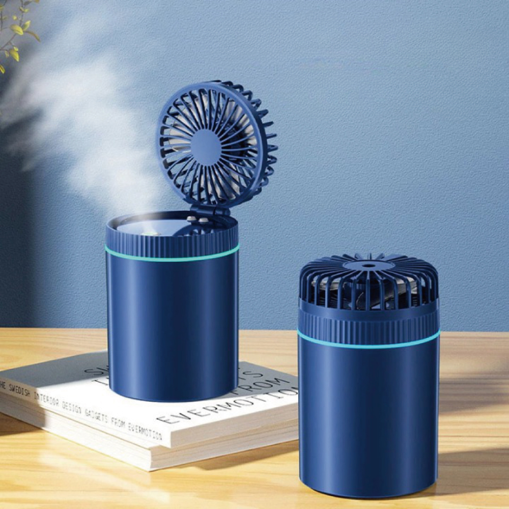 챨리의 잡화점 차량용 냉풍기 제품 모습, 가습기 기능이 강조된 디자인.