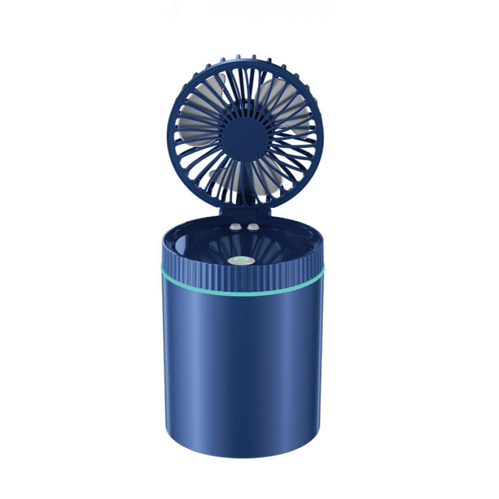 작고 아담한 사이즈의 차량용 냉풍기, 컵홀더에 들어가는 모습.