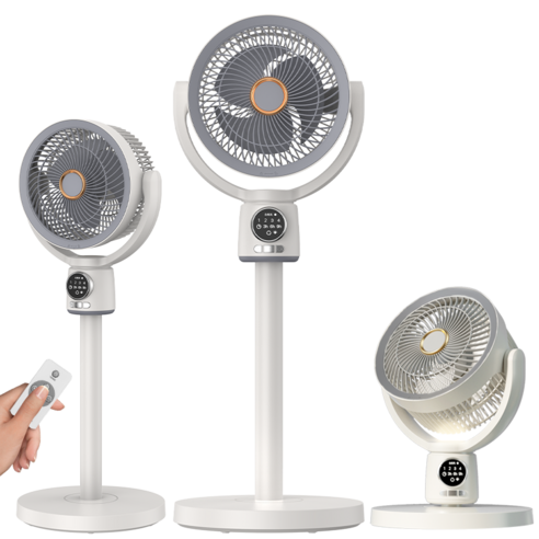 NUNUHANA Z99 저소음선풍기의 전면 모습, 무선으로 사용 가능함을 강조.